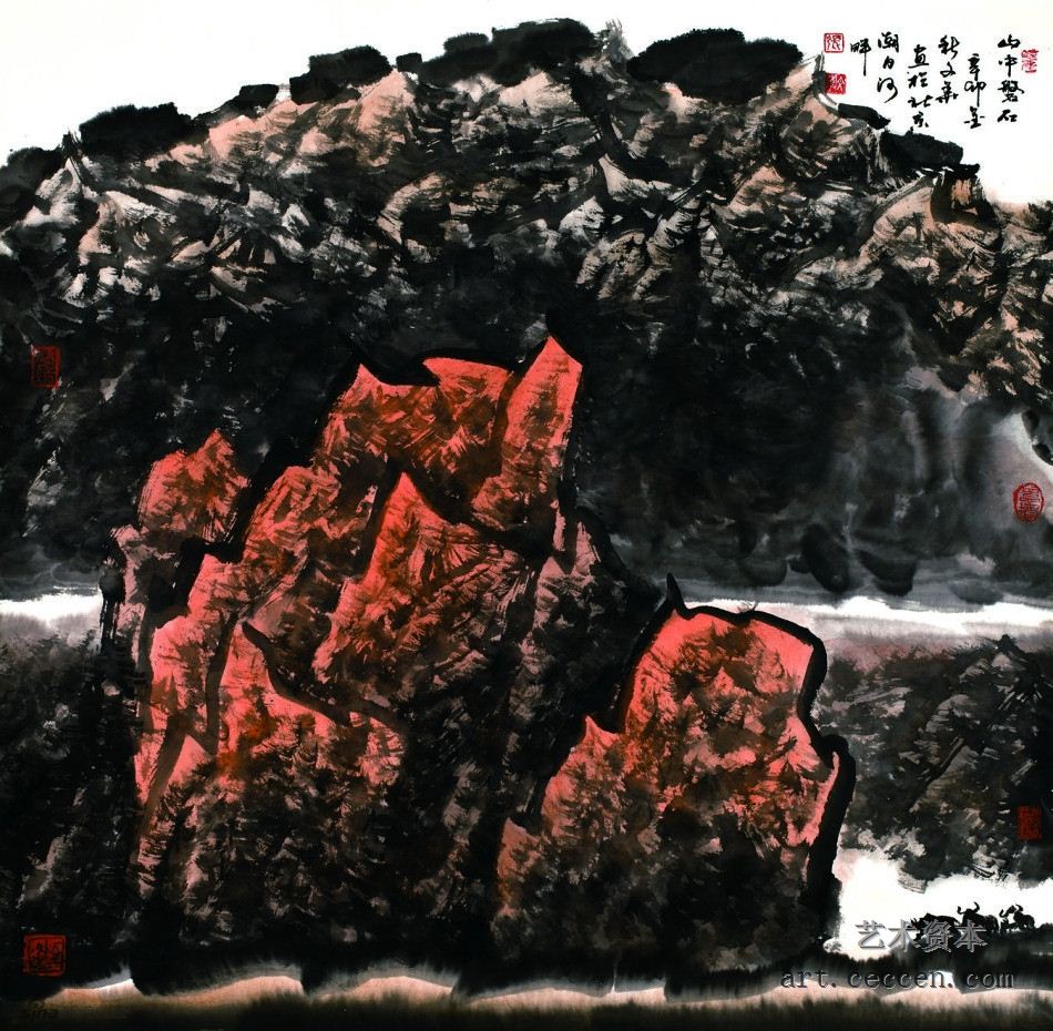 山中磐石　68cm×68cm　2011